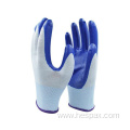 Hespax Heavy Duty Work Oil Resistant Nitrile Gloves